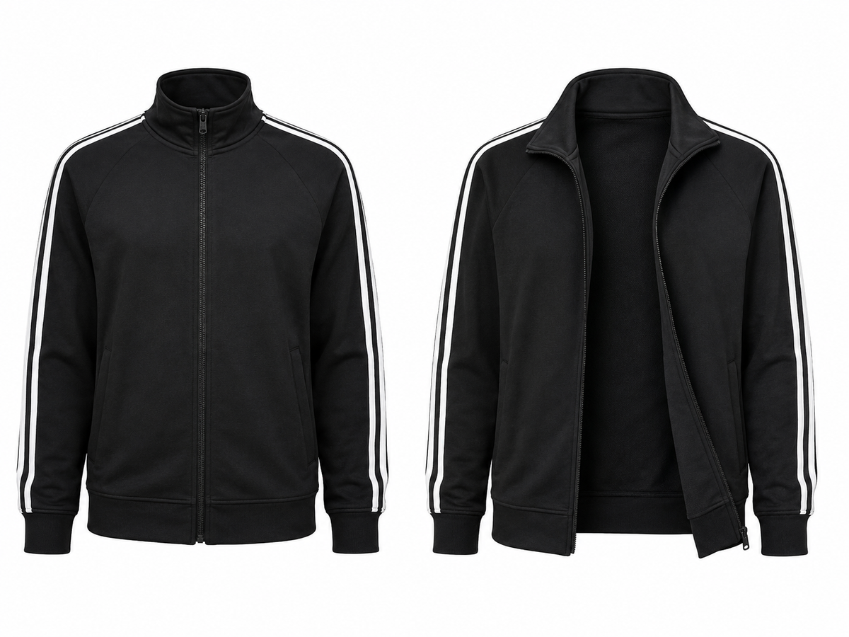 Striped Track Zip-Up Jacket