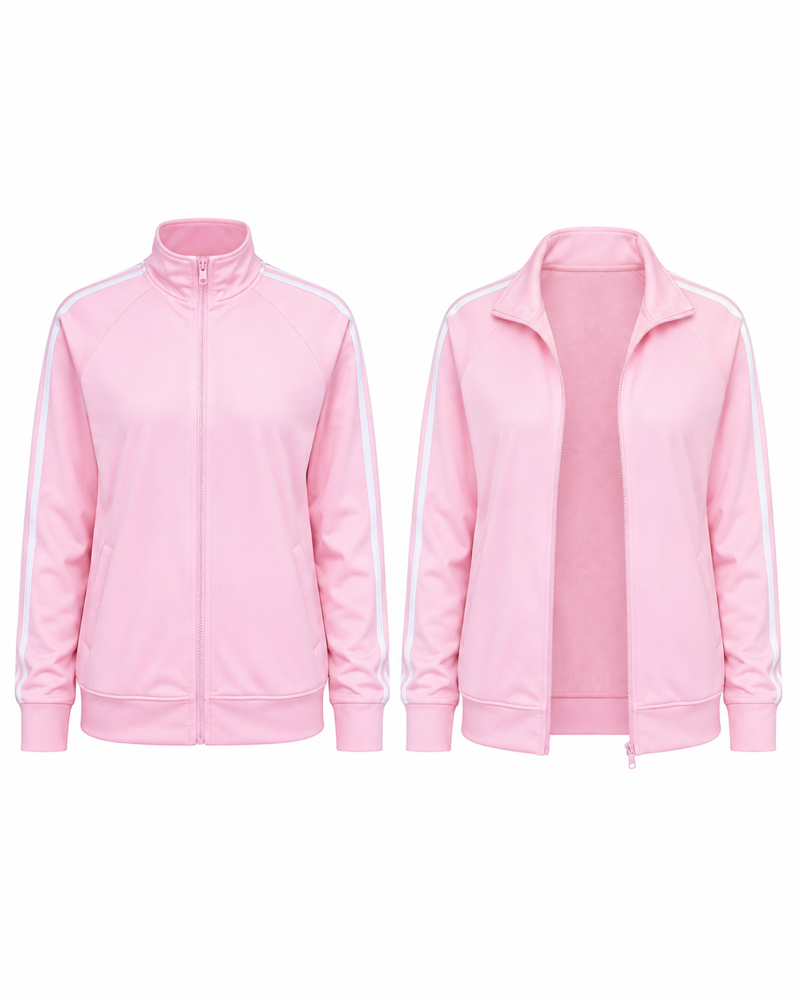 Striped Track Zip-Up Jacket