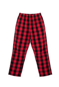 Small-Check Red & Black Pants