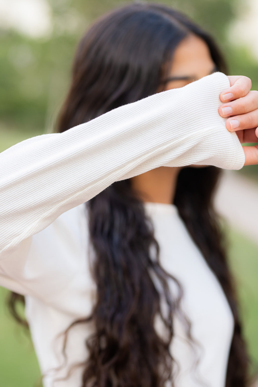 Ribbed Long-Sleeve Tee